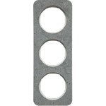 Рамка тройная Berker R.1 , бетон белая вкладка, Berker
