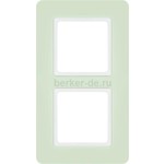 Рамка двойная Berker Q.7 минеральная мята, Berker