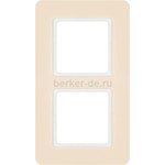 Рамка двойная Berker Q.7 песчаный, Berker